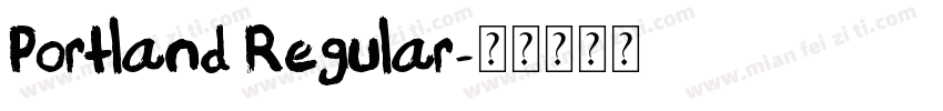 Portland Regular字体转换